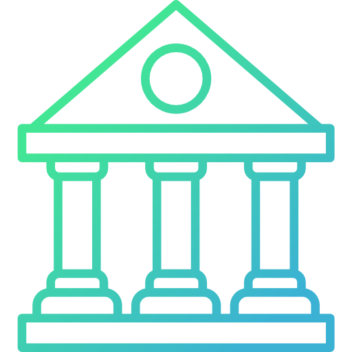 銀行 Cubydesign Gradient icon