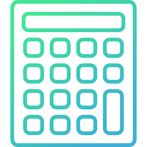 kalkulator Cubydesign Gradient ikona
