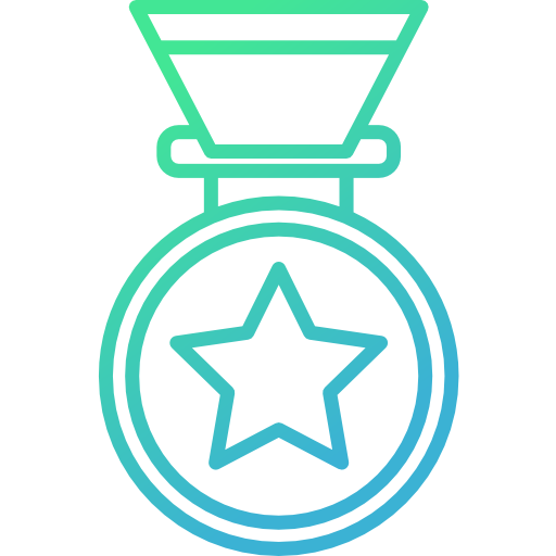 medal Cubydesign Gradient ikona
