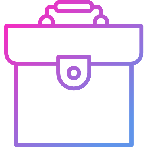 Briefcase Cubydesign Gradient icon
