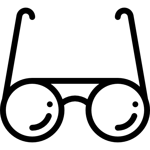 okulary Detailed Rounded Lineal ikona