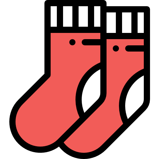 Socks Detailed Rounded Lineal color icon