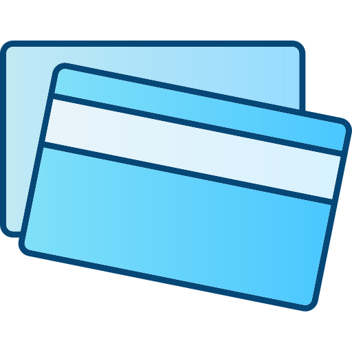 Credit card Cubydesign Blue icon