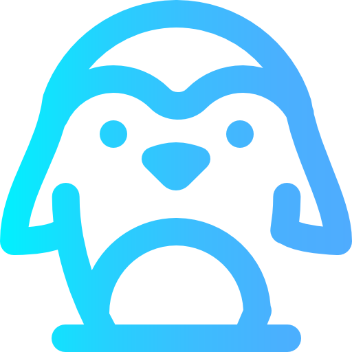 pinguino Super Basic Omission Gradient icona