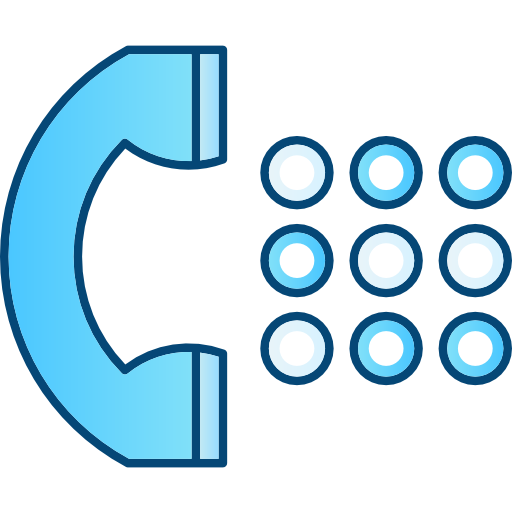 Phone call Cubydesign Blue icon
