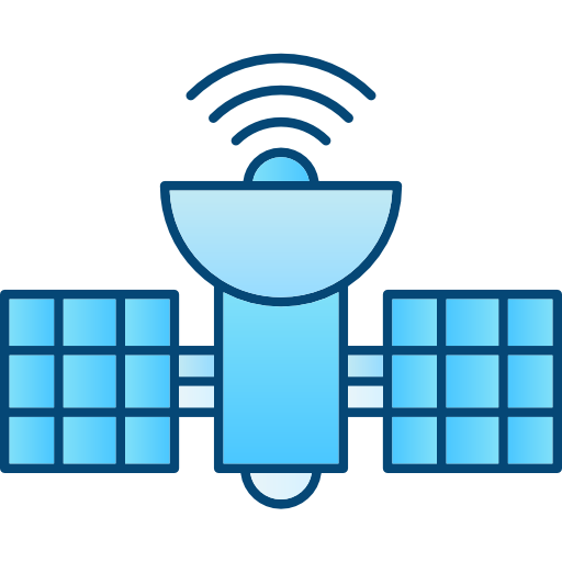 Satellite Cubydesign Blue icon