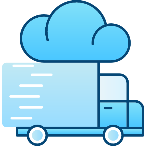 Delivery Cubydesign Blue icon