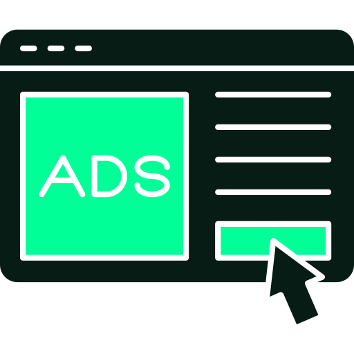 Online advertising Generic color fill icon