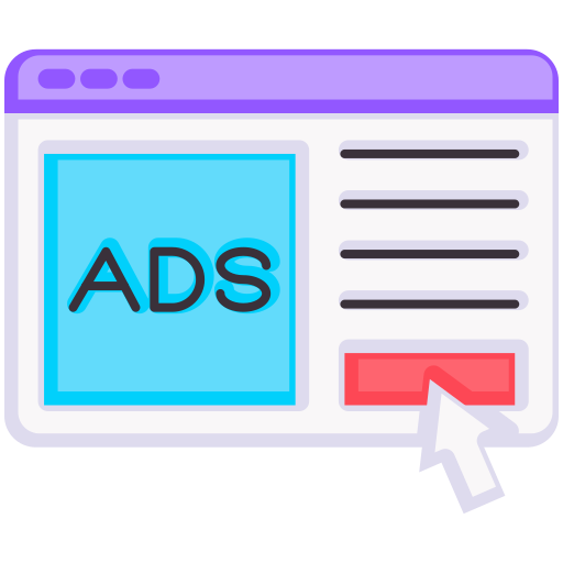 Online advertising Generic color fill icon