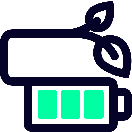 groene batterij Generic color outline icoon
