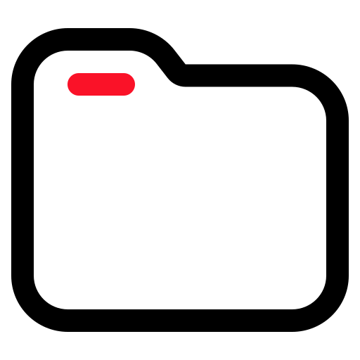 cartella Generic color outline icona