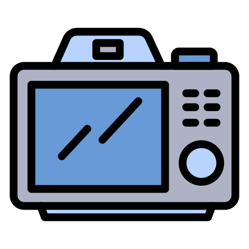 dslr 카메라 Generic color lineal-color icon