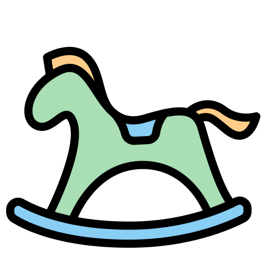 Rocking horse Generic color lineal-color icon