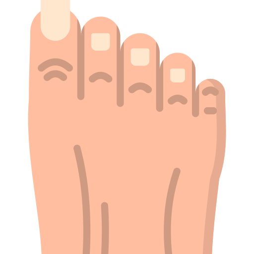 Палец на ноге Generic color fill иконка