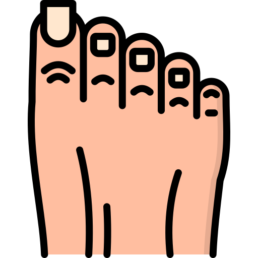 Палец на ноге Generic color lineal-color иконка