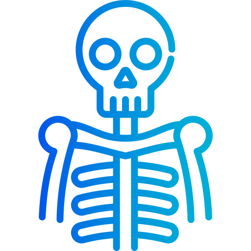 Skeleton Generic gradient outline icon