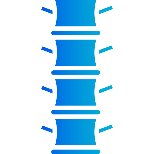 colonna vertebrale Generic gradient fill icona