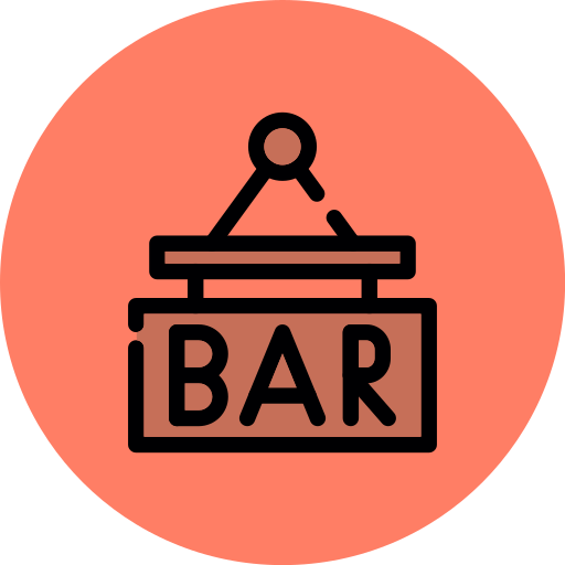 Bar sign Generic color lineal-color icon
