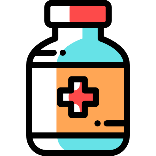 Medicine Detailed Rounded Color Omission icon