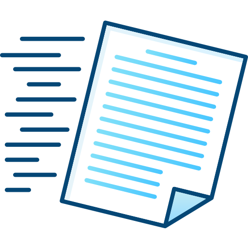 Document Cubydesign Blue icon