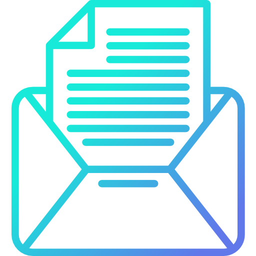 Email Cubydesign Gradient icon