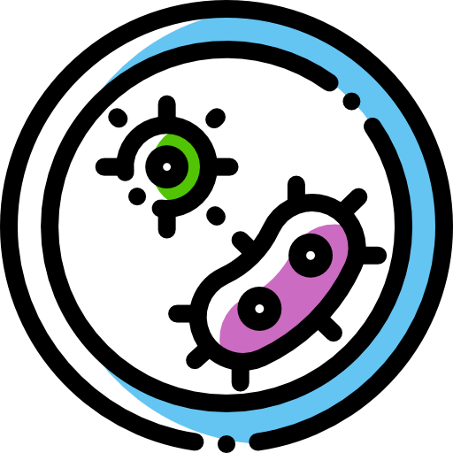 Petri dish Detailed Rounded Color Omission icon