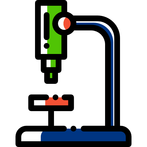 microscopio Detailed Rounded Color Omission icono