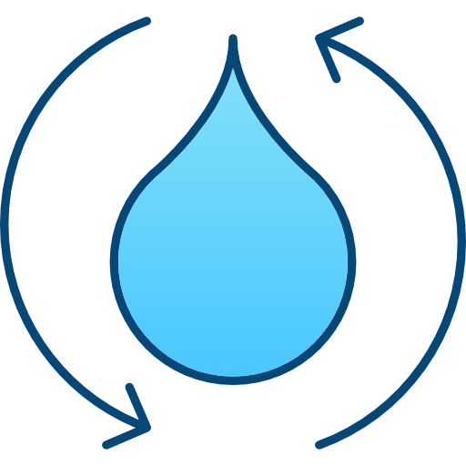 Water Cubydesign Blue icon