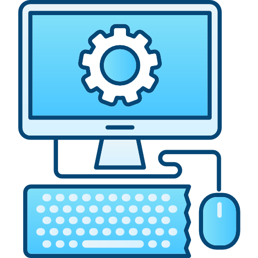 Computer Cubydesign Blue icon