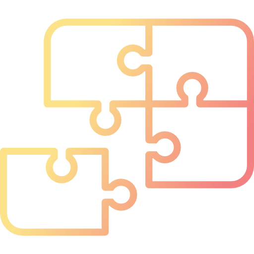 퍼즐 Cubydesign Gradient icon