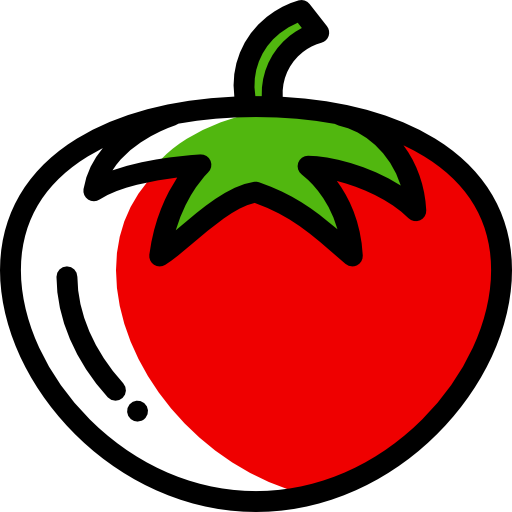 Tomato Detailed Rounded Color Omission icon