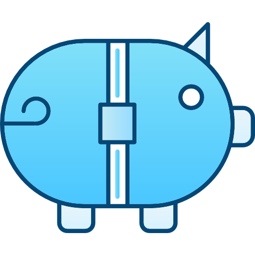 sparschwein Cubydesign Blue icon