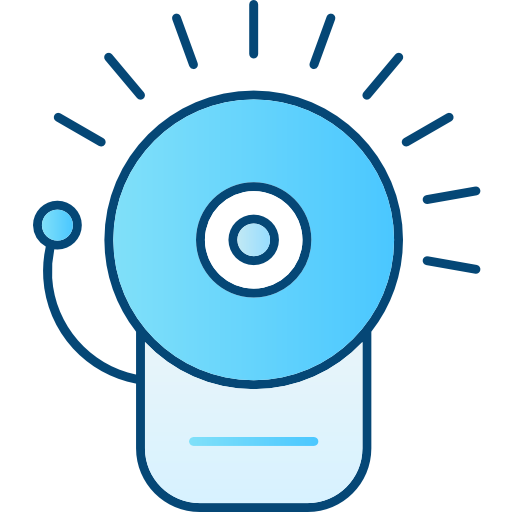 Alarm bell Cubydesign Blue icon