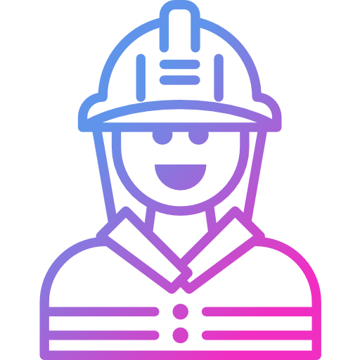 bombero Cubydesign Gradient icono