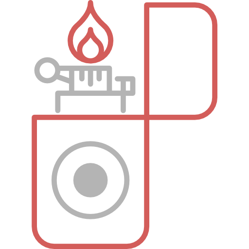 feuerzeug Cubydesign Two Tone icon