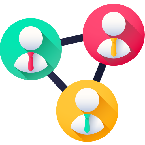 Teamwork 3D Color icon