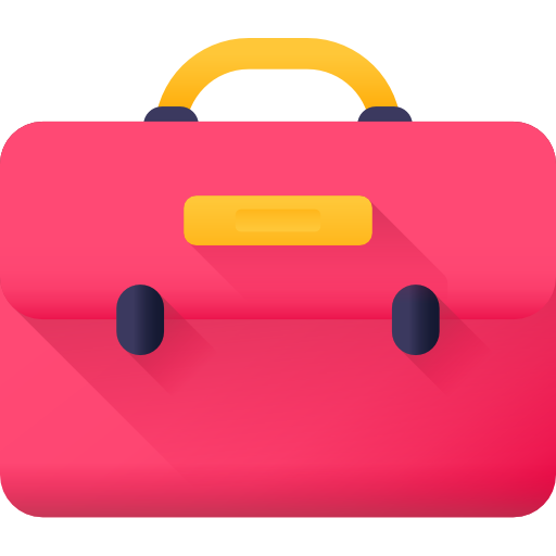 Briefcase 3D Color icon