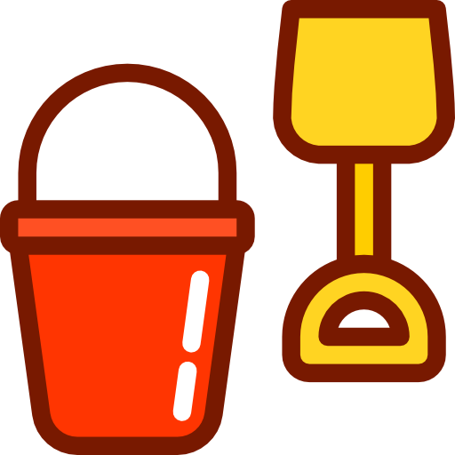 Bucket Berkahicon Lineal Color icon