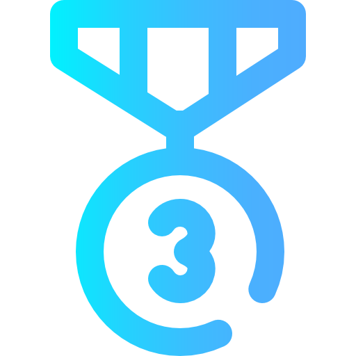 tercero Super Basic Omission Gradient icono