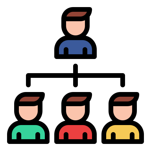 struttura gerarchica Generic color lineal-color icona