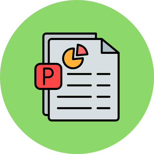powerpoint-datei Generic color lineal-color icon