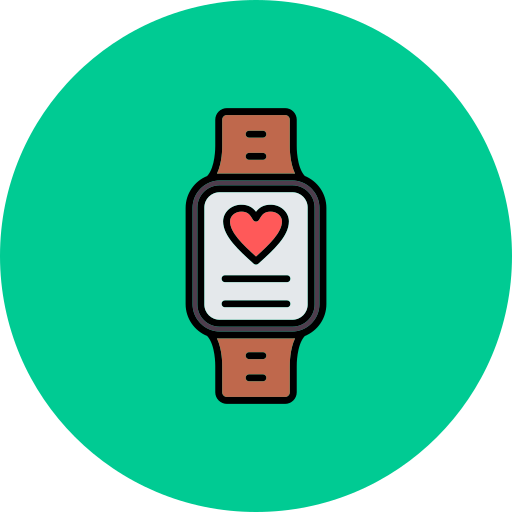 smartwatch Generic color lineal-color icon