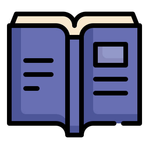 책 표지 Generic color lineal-color icon