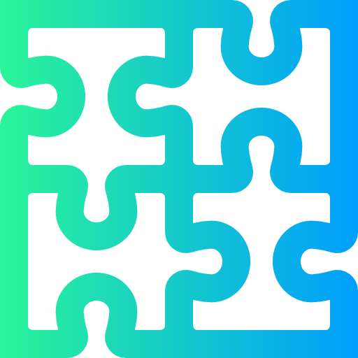 puzzle Super Basic Straight Gradient icon