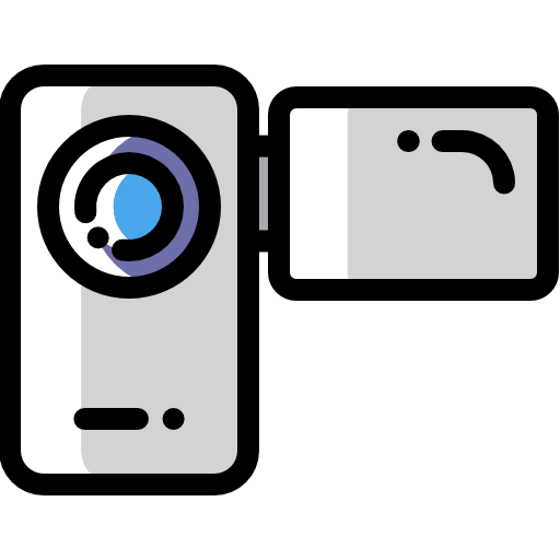 ビデオカメラ Detailed Rounded Color Omission icon