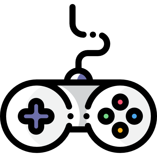 manette de jeu Detailed Rounded Color Omission Icône