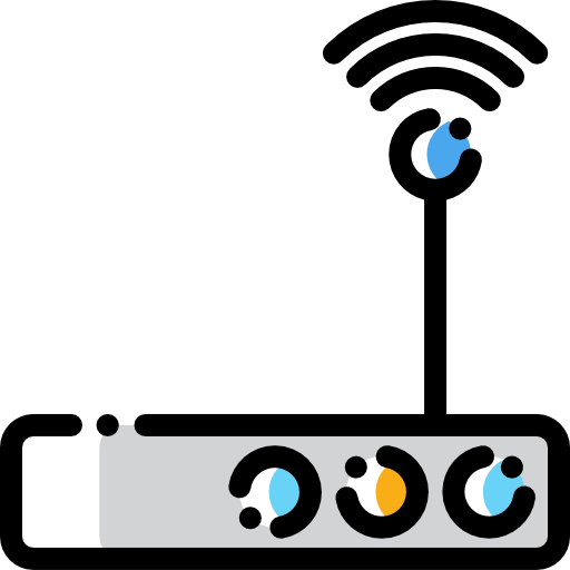 ルーター Detailed Rounded Color Omission icon