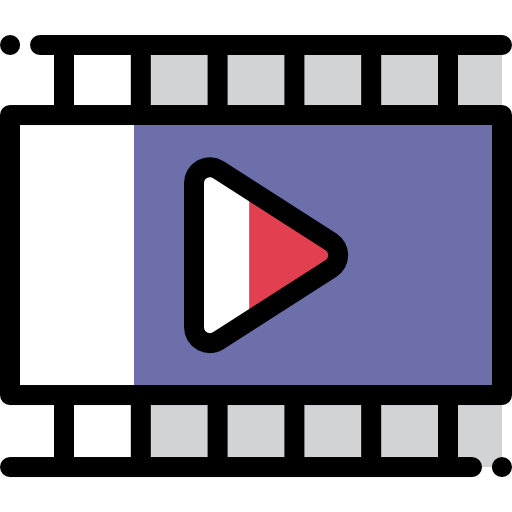 videoplayer Detailed Rounded Color Omission icon
