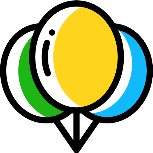 バルーン Detailed Rounded Color Omission icon