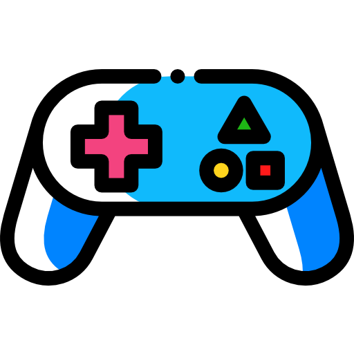 Gamepad Detailed Rounded Color Omission icon